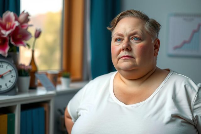 The image features a woman who appears to be in her senior years. She has short, styled hair and is wearing a white top. The woman is seated indoors with a focused expression, as if she is engaged in an important conversation or deep thought.