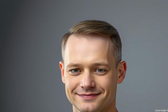Portrait of a smiling man with short hair against a gray background. A professional headshot, showcasing a friendly and approachable demeanor.