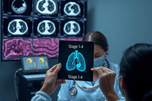 What are the stages of lung cancer?